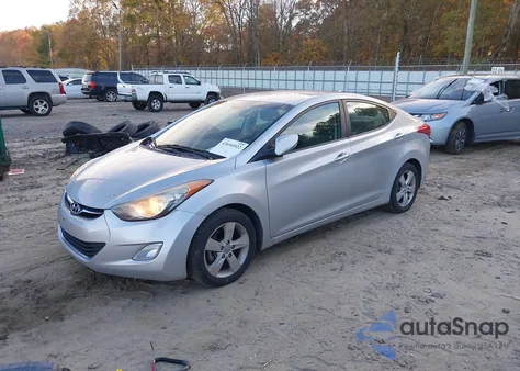 2013 Hyundai Elantra Gls из США, поврежденный, VIN KMHDH4AE3DU992589